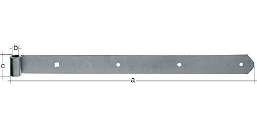 Alberts 314149 Ladenband | in verschiedenen Ausführungen | feuerverzinkt | Rolle Ø16 mm | Größe 500 x 45 mm von Alberts