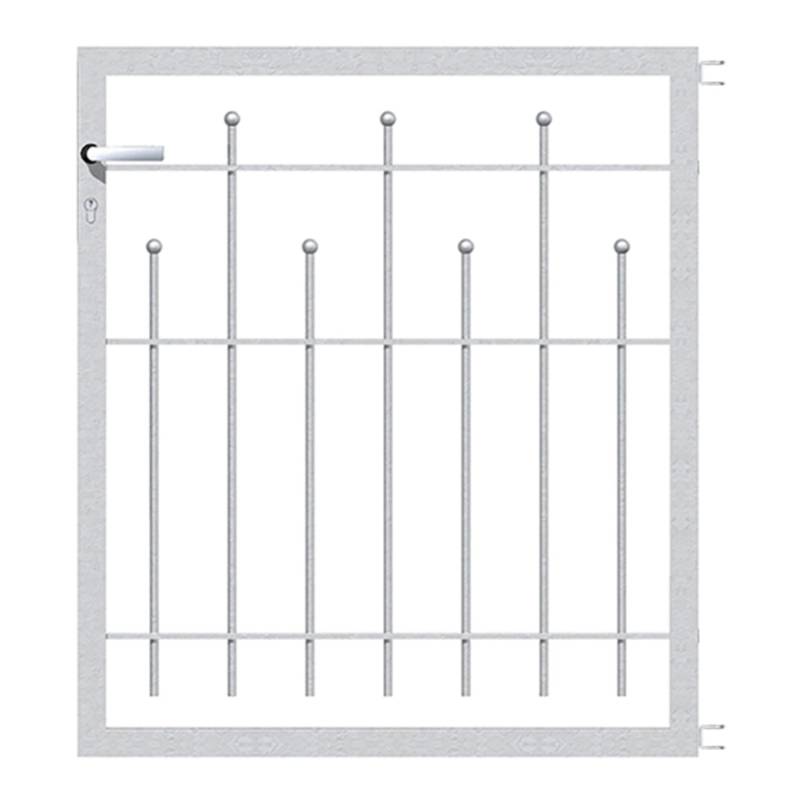 Metallzaun Einzeltor-Set Madrid verzinkt z. Einbetonieren 80 cm x 100 cm Metallzaun Einzeltor-Set Madrid verzinkt z. Einbetonieren 80 cm x 100 cm von -