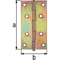 Scharnier H.70mm B.35mm S.1mm STA galv.gelb verz.schmal GAH von GAH Alberts