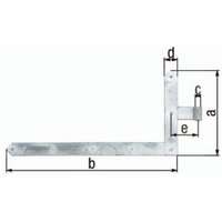 Torwinkelband 600x1000x60x120mm STA TZN li.ob 8mm GAH von GAH Alberts