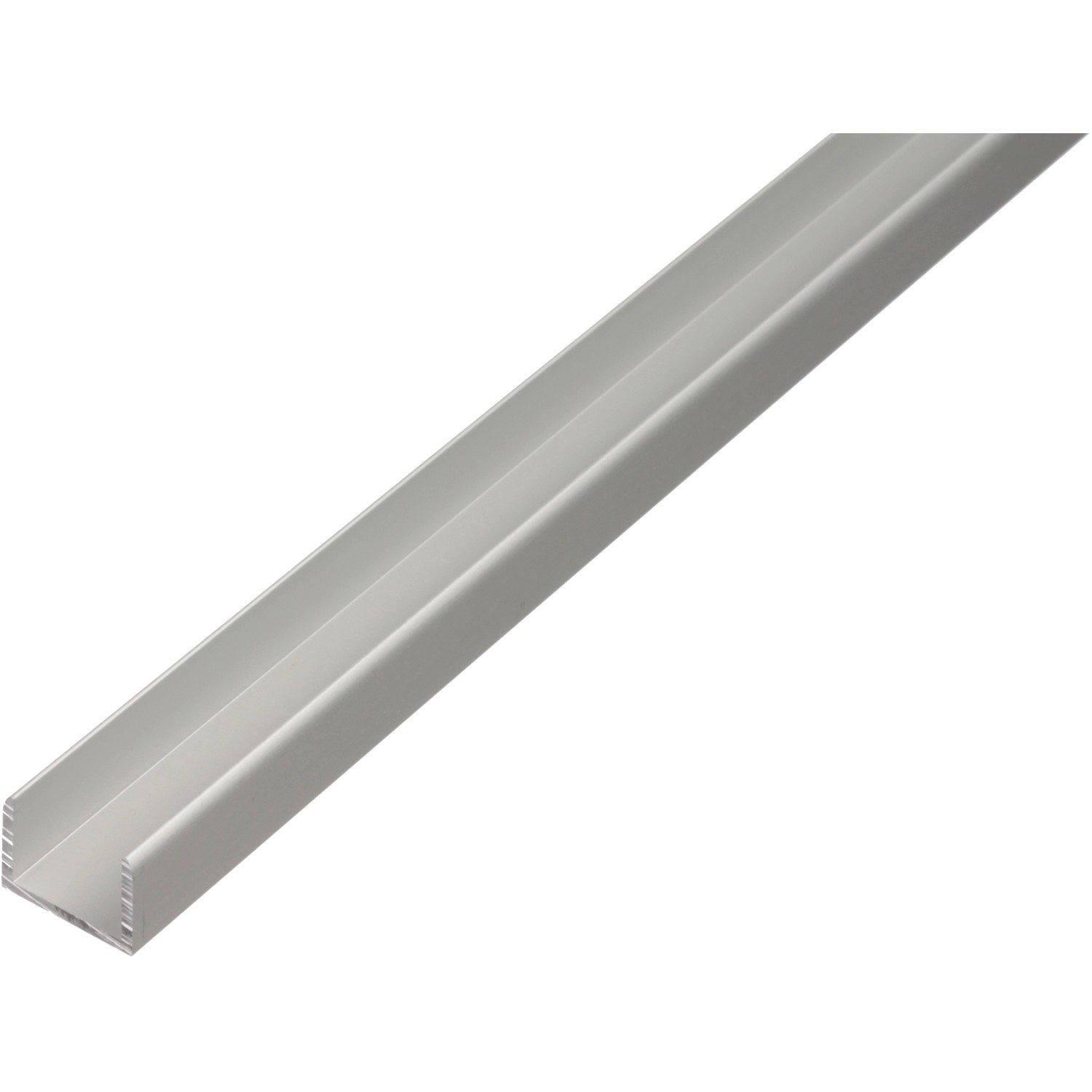 Alberts U-Profil Aluminium 24 mm x 24,6 mm x 2.000 mm Silber von -
