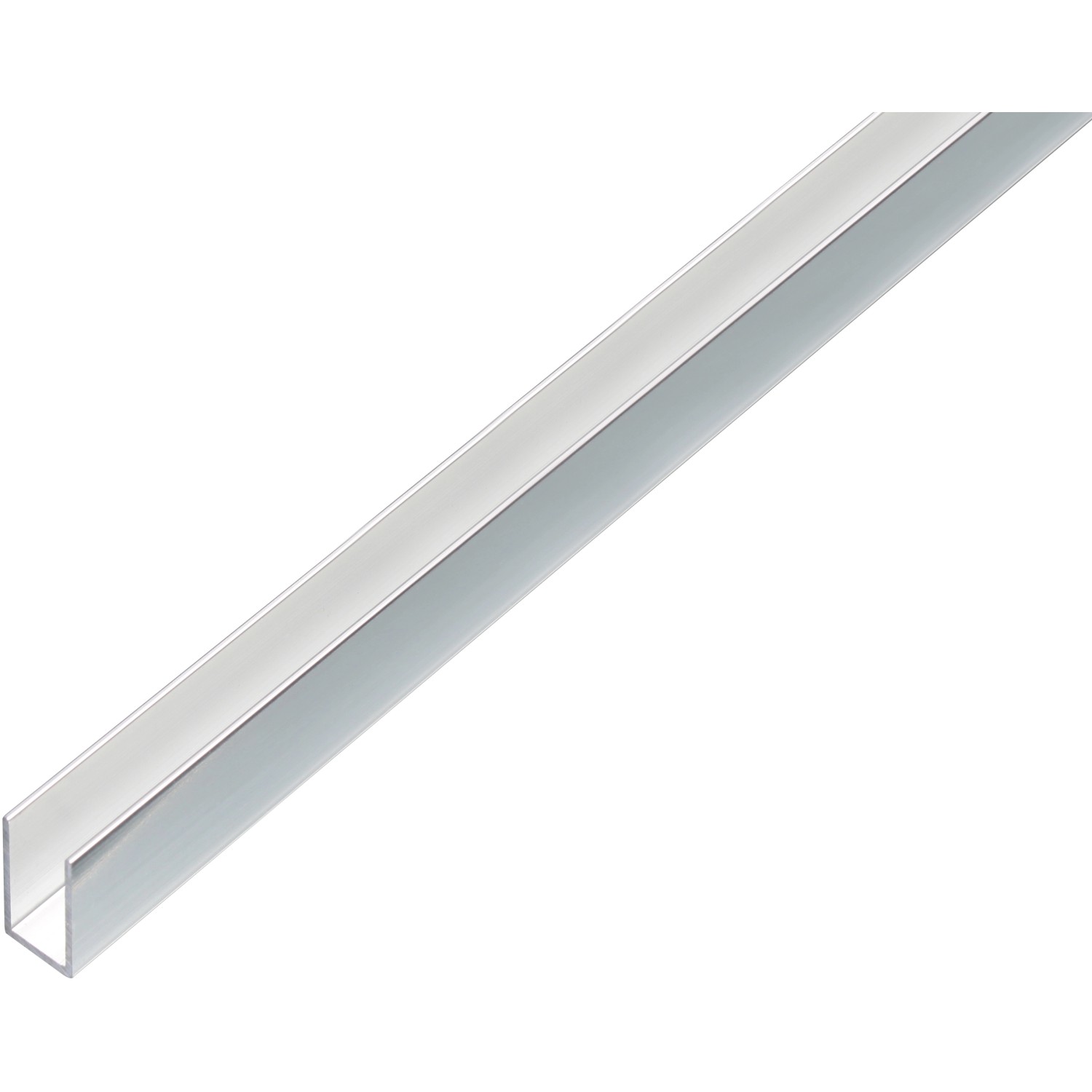 Alberts U-Profil Aluminium 10 mm x 15 mm x 1.000 mm Verchromt von -