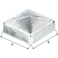 Alberts - gah 216689 Pfostenkappe 100x100mm eckig flache Form feuerverzinkt von ALBERTS