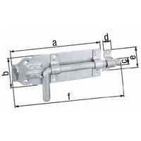 GAH 124359 Bolzenriegel mit rundem Griff mit befest.Schlaufe Breite 70 mmLänge 1 von GAH