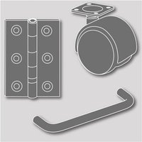 Schlossriegel m. Mont.Schlaufe /VZ/56/ 140X52 - 117047 - GAH von GAH