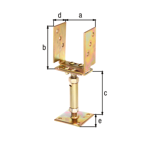 U-Pfostenträger z. Aufschrauben von GAH