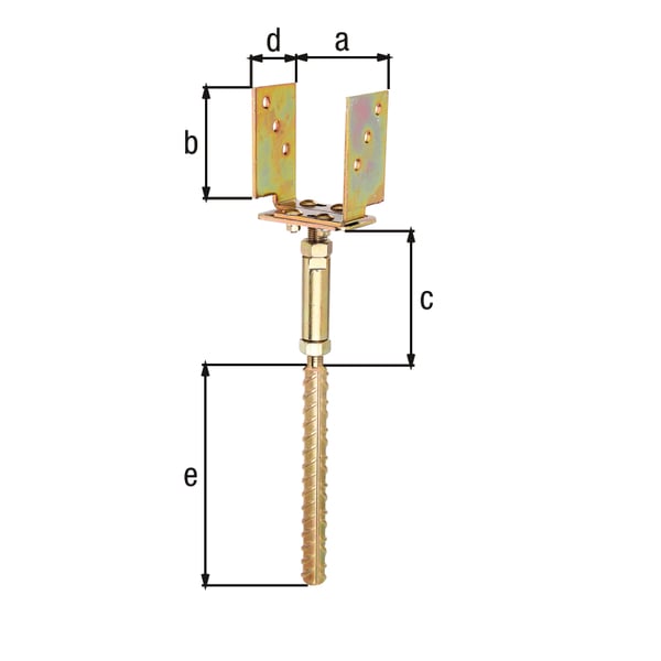 U-Pfostenträger z. Einbetonieren U-Pfostenträger z. Einbetonieren von GAH