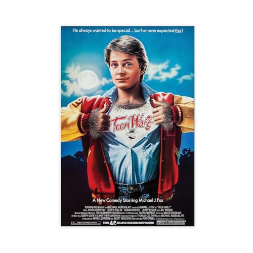 GAHCWB Filmposter, Motiv: Teen Wolf, Leinwand, Schlafzimmer, Dekoration, Landschaft, Büro, Raumdekoration, Geschenk, 50 x 75 cm GAHCWB Filmposter, Motiv: Teen Wolf, Leinwand, Schlafzimmer, Dekoration, Landschaft, Büro, Raumdekoration, Geschenk, 50 x 75 cm von GAHCWB