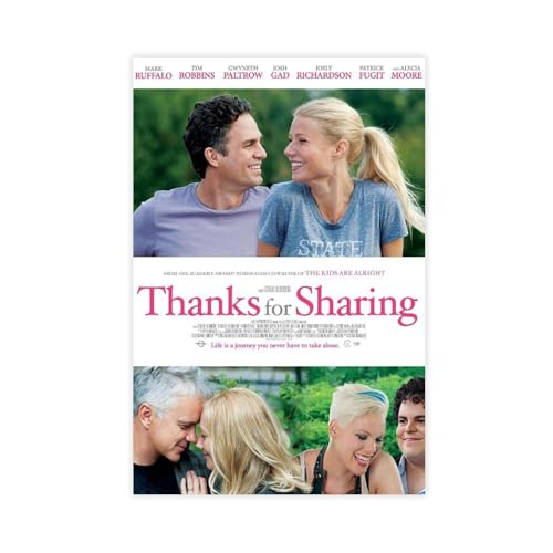 GAHCWB Filmposter mit Aufschrift "Thanks for Sharing", Leinwandposter, Wandkunst, Dekordruck, Bild Gemälde für Wohnzimmer, Schlafzimmer, Dekoration, 40 x 60 cm GAHCWB Filmposter mit Aufschrift "Thanks for Sharing", Leinwandposter, Wandkunst, Dekordruck, Bild Gemälde für Wohnzimmer, Schlafzimmer, Dekoration, 40 x 60 cm von GAHCWB