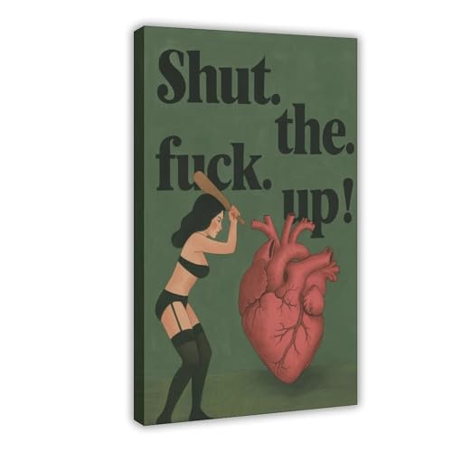 GAHCWB Kunstdruck auf Leinwand, Motiv: Dunkler Humor, Wandkunst, Dekor, Bild, Gemälde für Wohnzimmer, Schlafzimmer, Dekoration, 50 x 75 cm GAHCWB Kunstdruck auf Leinwand, Motiv: Dunkler Humor, Wandkunst, Dekor, Bild, Gemälde für Wohnzimmer, Schlafzimmer, Dekoration, 50 x 75 cm von GAHCWB