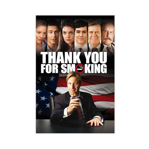 GAHCWB Leinwandposter "Thank You for Smoking", Wandkunst, Dekordruck, Bild Gemälde für Wohnzimmer, Schlafzimmer, Dekoration, 30 x 45 cm GAHCWB Leinwandposter "Thank You for Smoking", Wandkunst, Dekordruck, Bild Gemälde für Wohnzimmer, Schlafzimmer, Dekoration, 30 x 45 cm von GAHCWB