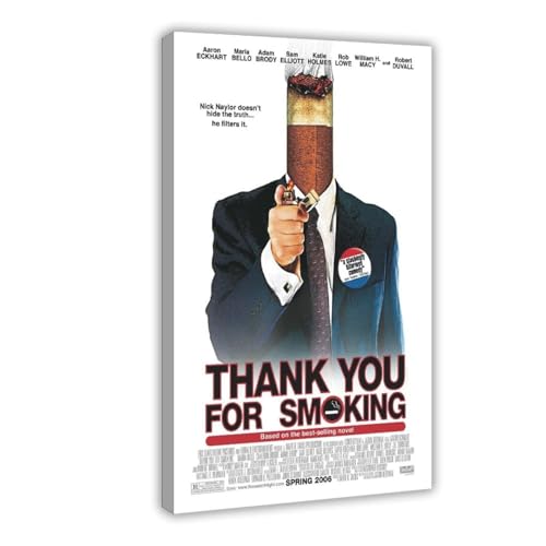 GAHCWB Leinwandposter "Thank You for Smoking", Wandkunst, Dekordruck, Bild Gemälde für Wohnzimmer, Schlafzimmer, Dekoration, 30 x 45 cm GAHCWB Leinwandposter "Thank You for Smoking", Wandkunst, Dekordruck, Bild Gemälde für Wohnzimmer, Schlafzimmer, Dekoration, 30 x 45 cm von GAHCWB