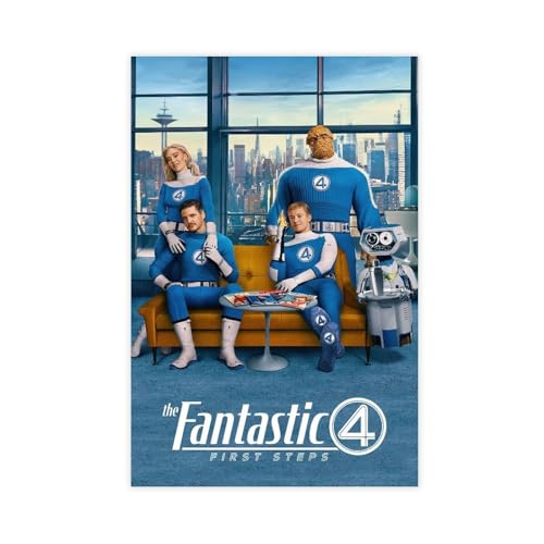 GAHCWB Leinwandposter "The Fantastic Four First Steps", Wandkunst, Dekordruck, Gemälde für Wohnzimmer, Schlafzimmer, Dekoration, 30 x 45 cm GAHCWB Leinwandposter "The Fantastic Four First Steps", Wandkunst, Dekordruck, Gemälde für Wohnzimmer, Schlafzimmer, Dekoration, 30 x 45 cm von GAHCWB