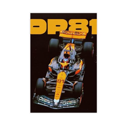 GAHCWB Oscar Piastri F1 Mclaren Poster auf Leinwand, Wandkunst, Dekordruck, Bild Gemälde für Wohnzimmer, Schlafzimmer, Dekoration, 30 x 45 cm von GAHCWB