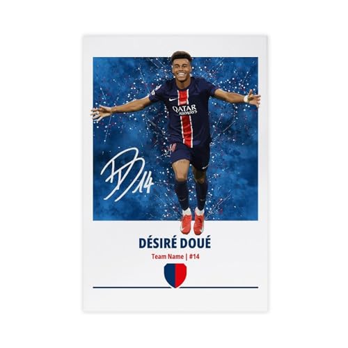 GAHCWB PSG Doue Poster auf Leinwand, Wandkunst, Dekordruck, Bild Gemälde für Wohnzimmer, Schlafzimmer, Dekoration, 20 x 30 cm GAHCWB PSG Doue Poster auf Leinwand, Wandkunst, Dekordruck, Bild Gemälde für Wohnzimmer, Schlafzimmer, Dekoration, 20 x 30 cm von GAHCWB