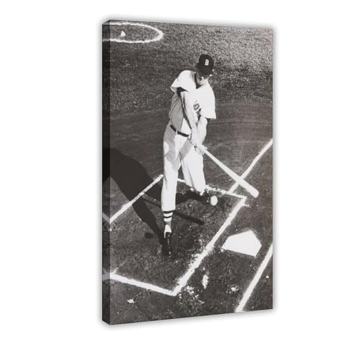 GAHCWB Ted Williams Leinwand-Poster, Wandkunst, Dekordruck, Bild Gemälde für Wohnzimmer, Schlafzimmer, Dekoration, 40 x 60 cm GAHCWB Ted Williams Leinwand-Poster, Wandkunst, Dekordruck, Bild Gemälde für Wohnzimmer, Schlafzimmer, Dekoration, 40 x 60 cm von GAHCWB