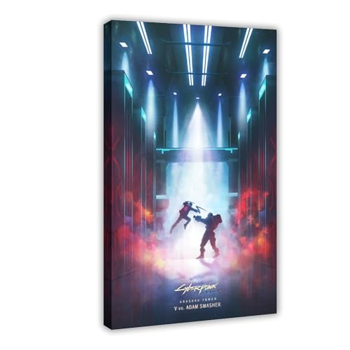 GAHCWB V Vs Adam Smasher Leinwandposter, Wandkunst, Dekordruck, Bild Gemälde für Wohnzimmer, Schlafzimmer, Dekoration, 30 x 45 cm von GAHCWB