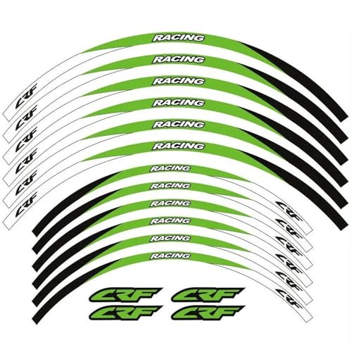 GAHQMSDG Felgenaufkleber Für CRF450L CRF 450L 2019 2020 21 "18" Felge Motorrad Zubehör Räder Aufkleber Decals Reflektierende Dekorieren Streifen Set(D) von GAHQMSDG