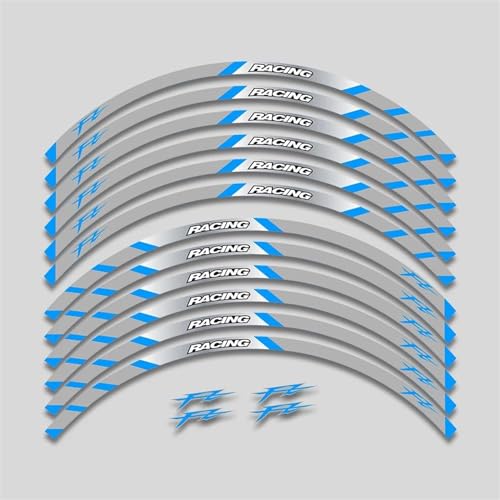 GAHQMSDG Felgenaufkleber Für FAZER FZ FZ1 FZ6 FZ07 FZ8 FZ09 FZ10 FZS1000 Motorrad Zubehör Aufkleber Rim Decals Räder Hub Reflektierende Streifen(D) von GAHQMSDG