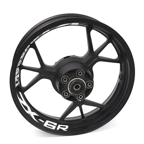 GAHQMSDG Felgenaufkleber Motorrad Rad Aufkleber Streifen Reflektierende Felge Für ZX6R ZX-6R Zx-6r(K) von GAHQMSDG