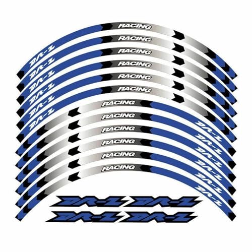GAHQMSDG Felgenaufkleber Motorradzubehör Aufkleber Felgenaufkleber Radnabe Reflektierende Streifen Für DRZ400SM DR Z DRZ 400SM 400 SM 2005-2021 2020(A) von GAHQMSDG