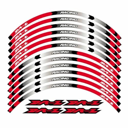 GAHQMSDG Felgenaufkleber Motorradzubehör Aufkleber Felgenaufkleber Radnabe Reflektierende Streifen Für DRZ400SM DR Z DRZ 400SM 400 SM 2005-2021 2020(B) von GAHQMSDG