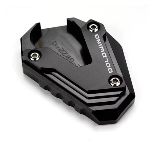 GAHQMSDG Seitenständerpolster Für Goldwing 1800 2018-2024 Gold Wing GL1800 2002-2017 Motorrad CNC Fußstützplatte Ständer Seitenständerverlängerung(Black,2018-2024) von GAHQMSDG