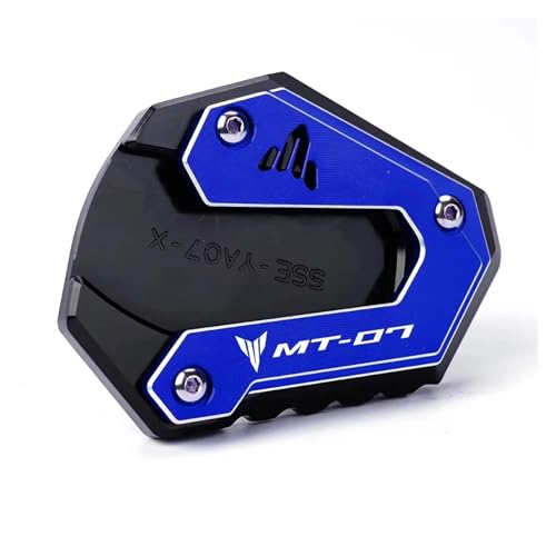 GAHQMSDG Seitenständerpolster Für MT07 MT-07 2015-2024 2025 Motorradzubehör Seitenständer Vergrößern Kickstand Verlängerungsplatte Pad(Blue,B) von GAHQMSDG