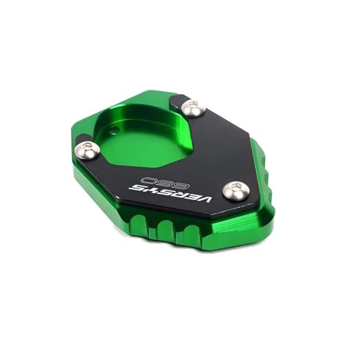 GAHQMSDG Seitenständerpolster Für VERSYS 650 VERSYS650 2010-2025 2020 2021 2022 2023 2024 Motorrad Seitenständer Pad Ständer Vergrößerungsplatte Verlängerung(Green) von GAHQMSDG