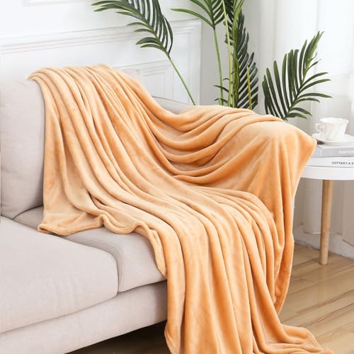 GAIFNAG Kuscheldecke Fleecedecke Flanell Decke 150 x 250 cm Verschiedenen Größen Und Farben Erhältlich Einfarbig Wohndecken Couchdecke für Tiefen Schlaf Und Bessere Erholung, Khaki von GAIFNAG