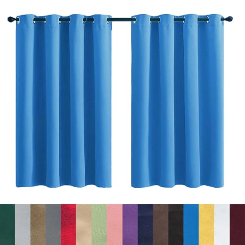 GAIFNAG Verdunklungsvorhänge Kurz Ösenvorhang 160 x 80 cm Kälteschutz Wämreisolierende, Luftig Türvorhang Blickdicht, Lärmschutzvorhang für Fenster, Zuhause, Terrasse, Himmelblau GAIFNAG Verdunklungsvorhänge Kurz Ösenvorhang 160 x 80 cm Kälteschutz Wämreisolierende, Luftig Türvorhang Blickdicht, Lärmschutzvorhang für Fenster, Zuhause, Terrasse, Himmelblau von GAIFNAG