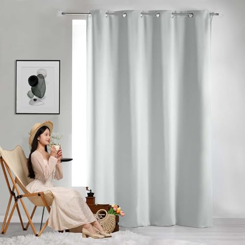 GAIFNAG Vorhänge Beige Blickdicht mit Ösen 100 x 240 cm Wärmeisolierend, Vielen Farben Und Ausführungen Ösenvorhang Transparent für Fenster, Zuhause, Terrasse, Weiß von GAIFNAG