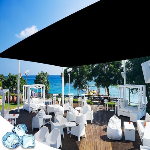 Sonnensegel Rechteckig 120 x 260 cm Wind- Und 95% Uv-Schutz, 185G/M², 100% Polyester Sonnensegel Sonnenschutz Windschutz für Terrasse Balkon Garten, Schwarz Sonnensegel Rechteckig 120 x 260 cm Wind- Und 95% Uv-Schutz, 185G/M², 100% Polyester Sonnensegel Sonnenschutz Windschutz für Terrasse Balkon Garten, Schwarz von GAIFNAG