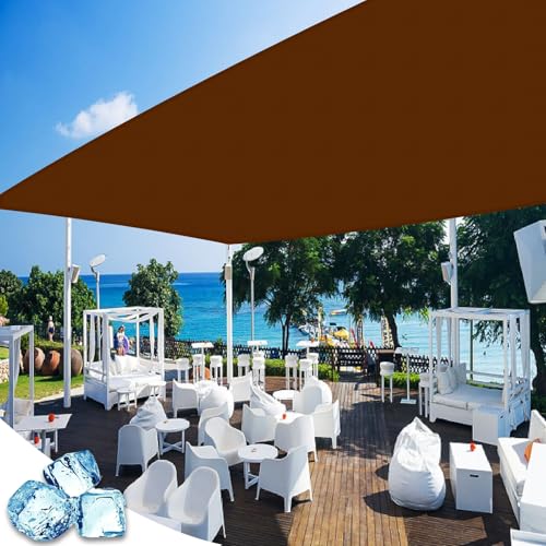Sonnensegel Rechteckig 220 x 390 cm Sonnenschutz 95% UV Schutz, Reißfest Wetterfest Schattierungsnetz Schattiernetz, Schattierungsnetz für Garten Terrasse Camping, Braun Sonnensegel Rechteckig 220 x 390 cm Sonnenschutz 95% UV Schutz, Reißfest Wetterfest Schattierungsnetz Schattiernetz, Schattierungsnetz für Garten Terrasse Camping, Braun von GAIFNAG