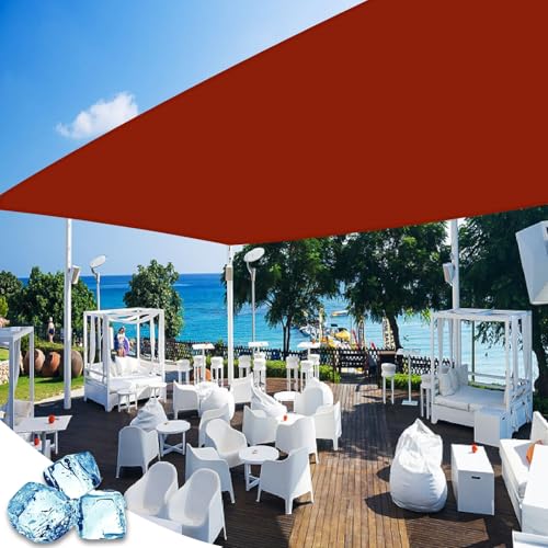 Sonnensegel Rechteckig 220 x 650 cm Sonnenschutz 95% UV Schutz, Reißfest Wetterfest Schattierungsnetz Schattiernetz, Schattierungsnetz für Garten Terrasse Camping, Rostrot Sonnensegel Rechteckig 220 x 650 cm Sonnenschutz 95% UV Schutz, Reißfest Wetterfest Schattierungsnetz Schattiernetz, Schattierungsnetz für Garten Terrasse Camping, Rostrot von GAIFNAG