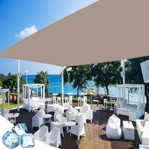 Sonnensegel Rechteckig 280 x 550 cm Wind- Und 95% Uv-Schutz, 185G/M², 100% Polyester Sonnensegel Sonnenschutz Windschutz für Terrasse Balkon Garten, Taupe Sonnensegel Rechteckig 280 x 550 cm Wind- Und 95% Uv-Schutz, 185G/M², 100% Polyester Sonnensegel Sonnenschutz Windschutz für Terrasse Balkon Garten, Taupe von GAIFNAG