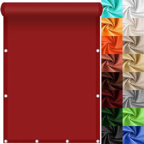 Sonnensegel Rechteckig 360 x 380 cm Wasserdicht Rechteckig Multi Farbe Und Größe Sonnensegel Wasserdicht inkl Befestigungsseile für Balkon Terrasse Garten, Rostrot Sonnensegel Rechteckig 360 x 380 cm Wasserdicht Rechteckig Multi Farbe Und Größe Sonnensegel Wasserdicht inkl Befestigungsseile für Balkon Terrasse Garten, Rostrot von GAIFNAG