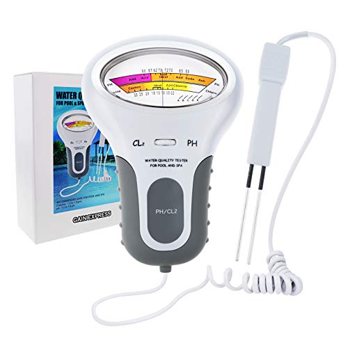 2-in-1-Chlor & PH Meter Schwimmbad Tester, CL2 Level Meter Test Spa Wasserqualität Analyse Monitoring Monitor Analyzer, tragbare Hand von GAIN EXPRESS