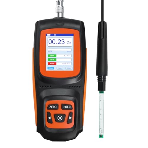 Digitales Tesla-Meter Handheld-Gaussmeter Oberflächen-Magnetfeldtester 0~2500 mT Hochsensitiver Hall-Sensor Gauss-Meter HD-TFT-Display mT/Gs-Messung von GAIN EXPRESS