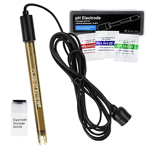 Ersatz pH Elektrode mit Pulverkalibrierung, 0 – 14 pH, sehr präzise Sonde mit BNC-Stecker & 200 cm Kabel für kontinuierliche Flüssigkeitsmessung. Ersatz pH Elektrode mit Pulverkalibrierung, 0 – 14 pH, sehr präzise Sonde mit BNC-Stecker & 200 cm Kabel für kontinuierliche Flüssigkeitsmessung. von GAIN EXPRESS