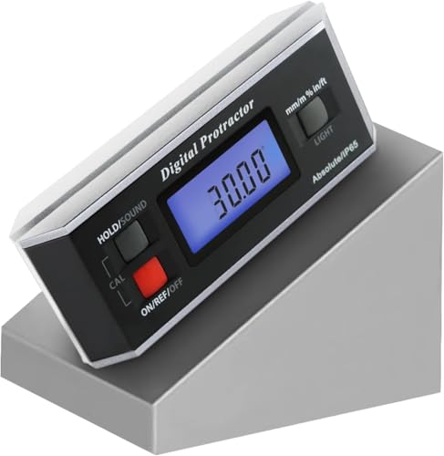 Digitaler Winkelsucher Magnetischer Winkelmesser Neigungsmesser Winkel Level Meter Werkzeug Digital Winkelmesser Schräglehre für Holzbearbeitung Tischsäge Konstruktion V-Nut 0~360 Grad mit von GAIN EXPRESS