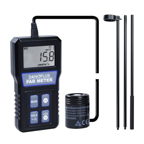 PAR Meter Full Spectrum Quantum Meter IP68 Waterproof PAR Sensor mit Data Logging Features und solide Teleskopstange enthalten PPFD Tester Indoor-Pflanzen Photosynthese-Aktivität PAR Meter Full Spectrum Quantum Meter IP68 Waterproof PAR Sensor mit Data Logging Features und solide Teleskopstange enthalten PPFD Tester Indoor-Pflanzen Photosynthese-Aktivität von GAIN EXPRESS