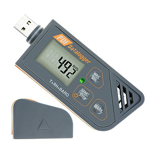 Temperatur Datenlogger, LED-Lichtwarnung für Temperatur, USB Temperaturmessgerä mit Automatischen CSV und PDF Berichten, Mini Temp Recorder LCD Display Temperatur Datenlogger, LED-Lichtwarnung für Temperatur, USB Temperaturmessgerä mit Automatischen CSV und PDF Berichten, Mini Temp Recorder LCD Display von GAIN EXPRESS