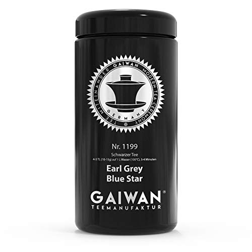 Große Teedose aus Glas für losen Tee, schwarz, luftdicht, 250 g, 500 g, 1000 g, beschriftet für Tee Nr. 1199 von GAIWAN von GAIWAN