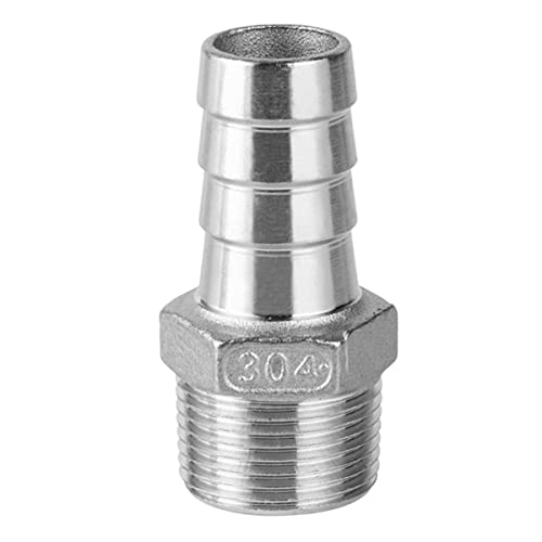1/8 Zoll 1/4 Zoll 3/8 Zoll 1/2 Zoll 3/4 Zoll 1 Zoll BSPT Stecker 6 8 10 12 13 15 16 19 20 25 32 mm Schlauchverbinder 304 Edelstahl Stahlhobel. Setail Kupplung (Farbe: 32 mm, Größe: gerader Stecker_1-1/ von GAJUST