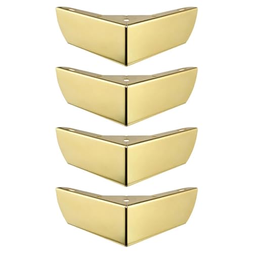 4 Stücke Schwere Lager Möbelbeine Metallschrank Dreifachfüße Dreieck Sofa Beine DIY Möbel Beschläge Beine (Color : Gold) von GAJUST