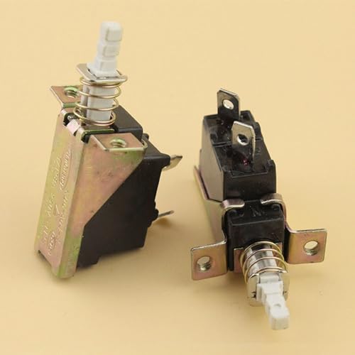 5 STÜCKE Heizungsgetriebeschalter 10 A 250 V AC SPST 2-poliger Druckknopf-Netzschalter KDC-A04-88 KDC-A04 Seit der Sperre von GAJUST