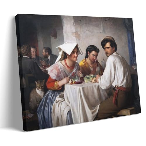 GAJUST Carl Bloch Roman Osteria Poster in einer römischen Osteria, gemalt von Carl Bloch im Jahr 1866, Leinwanddruck, Kunstposter, Rahmen, 20 x 30 cm GAJUST Carl Bloch Roman Osteria Poster in einer römischen Osteria, gemalt von Carl Bloch im Jahr 1866, Leinwanddruck, Kunstposter, Rahmen, 20 x 30 cm von GAJUST