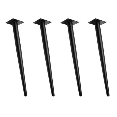 GAJUST Möbelbeine, 45–72 cm, Stuhl, konische Möbel, Metallfüße, Schminktischbeine, hohe Tischfüße für Esstisch (Farbe: schwarz, schräg, 45 cm) von GAJUST