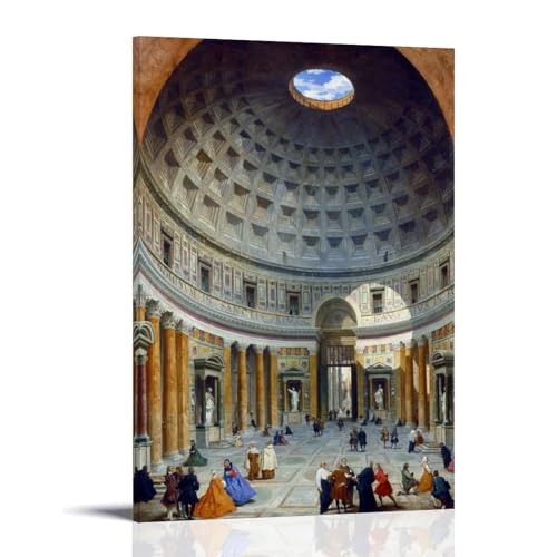 GAJUST Poster "Interior Of The Pantheon", gemalt von Giovanni Paolo Panini, ca. 1734, Leinwanddruck, Kunstposter, Rahmen, 50 x 75 cm GAJUST Poster "Interior Of The Pantheon", gemalt von Giovanni Paolo Panini, ca. 1734, Leinwanddruck, Kunstposter, Rahmen, 50 x 75 cm von GAJUST